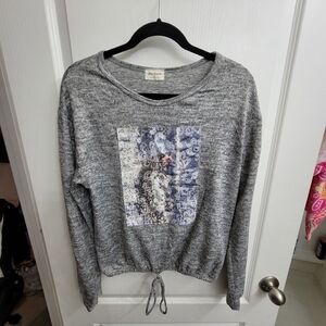 Free Kisses Heather Gray Sweatshirt
